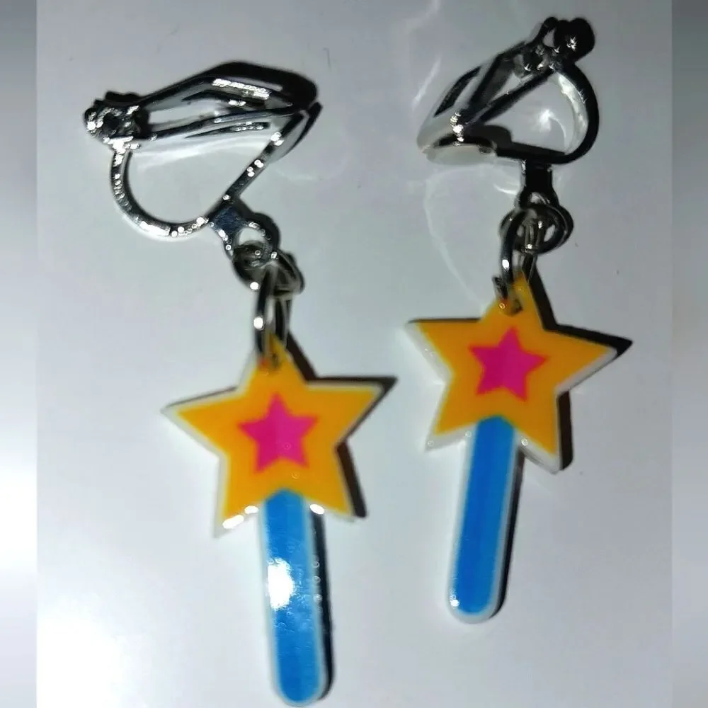 Super cute girls clip-on earrings